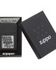 Black Crackle Silver Zippo Logo Windproof Lighter