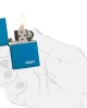 High Polish Blue Zippo Logo 