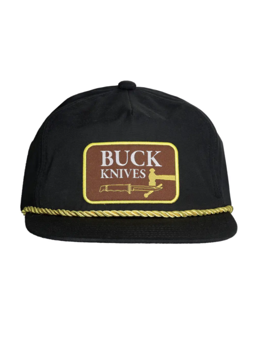 13421 CAP BLACK VINTAGE BUCK LOGO