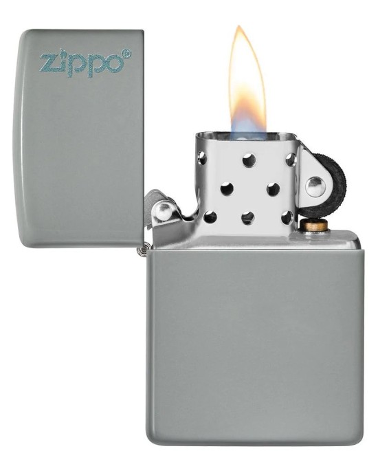 49452ZL FLAT GREY ZIPPO LOGO