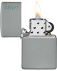 49452ZL FLAT GREY ZIPPO LOGO