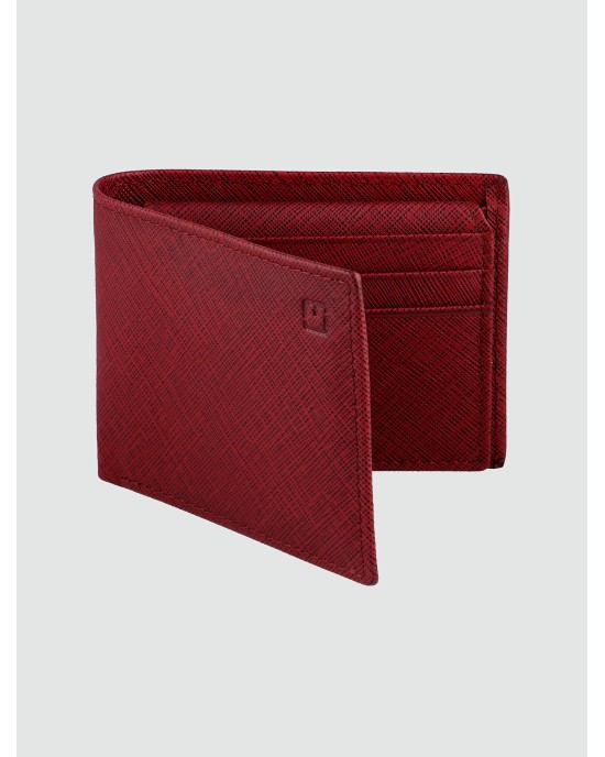 VERTICAL GRAIN BI-FOLD WALLET