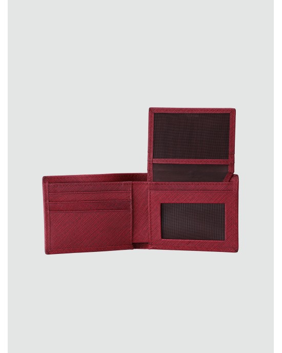 VERTICAL GRAIN BI-FOLD WALLET