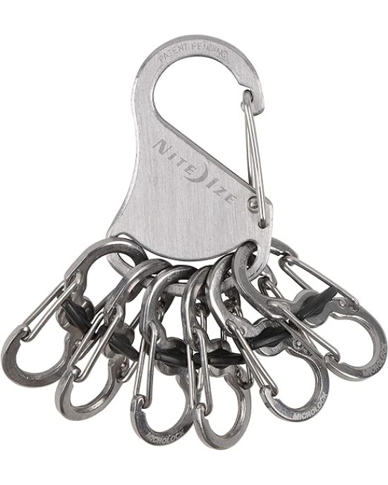 Nite Ize KLK-11-R3 9001204 KeyRack Locker Steel, Carabiner