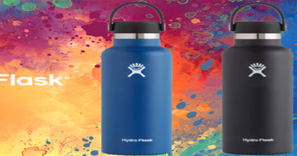 Hydro Flask 21 oz Lightweight Standard Mouth Trail Series Obsidian