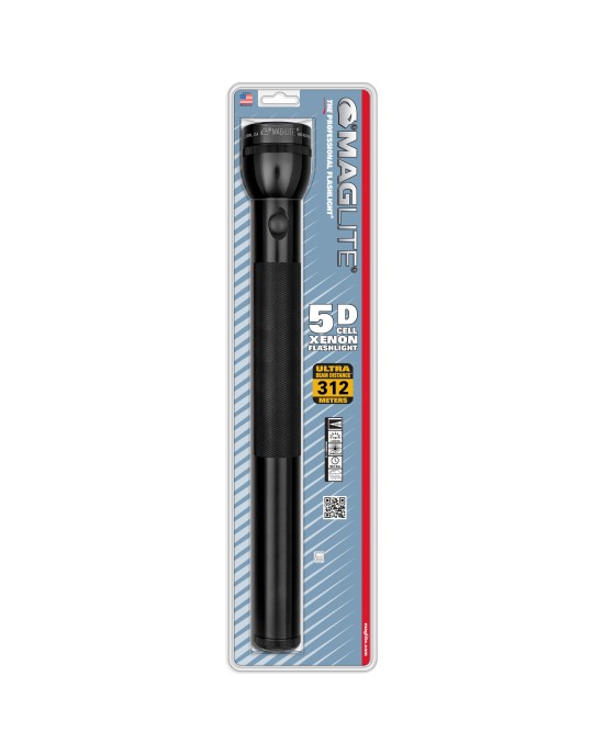 MAGLITE 5-Cell D Incandescent - BLACK