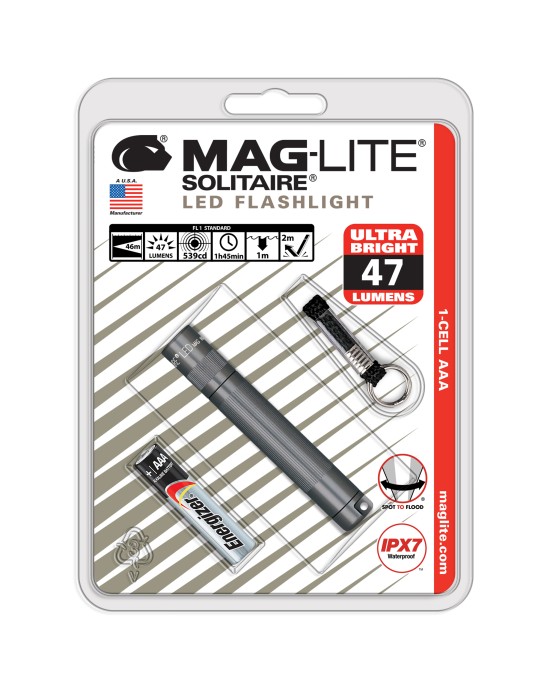 MAGLITEÂ® Solitaire LED Flashlight Gray