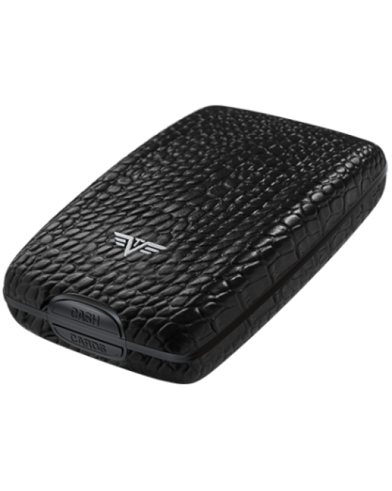 Tru Virtu Cash & Cards Leather Line - Croco Black